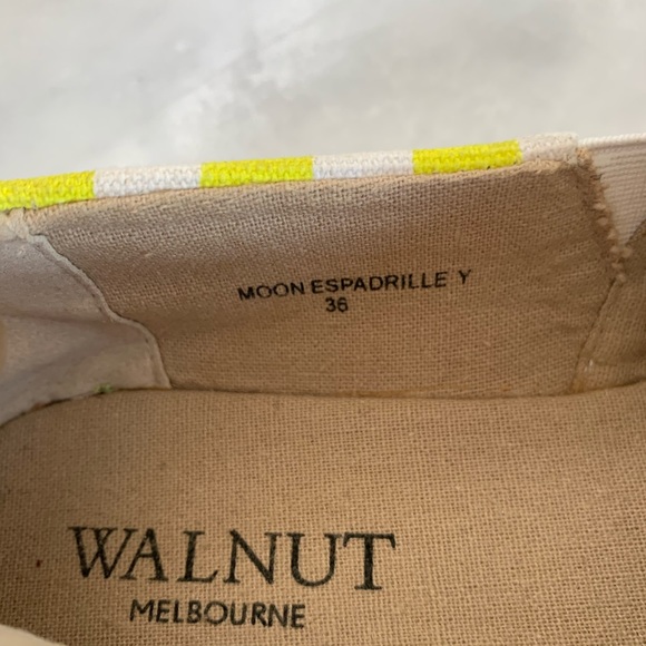 Walnut Melbourne Neon Striped Espadrilles. 6 - Picture 8 of 10